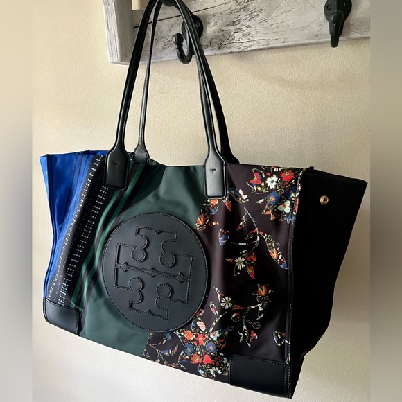 Tory Burch Handbags - Authentic Tory Burch Ella Mixed Print Tote in Sacred Floral in EUC